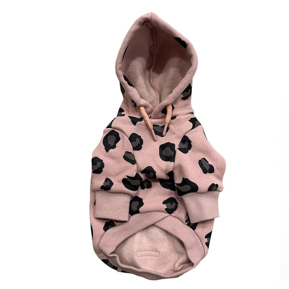 Huts and Bay Pink Leopard Spot Dog Sweatshirt for Toy Dog Breeds - Picture 3 of 3